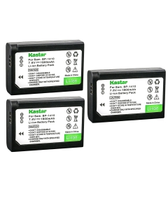 Kastar Battery 3-Pack Replacement for Samsung ED-BP1410, BP-1410 Battery, Samsung NX30, EV-NX30ZZBGBUS, WB2200, Digimax WB2200, WB2200BMBCL, WB2200F, Digimax WB2200F Cameras