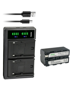 Kastar NP-F770 Battery 1-Pack and LTD2 USB Charger Compatible with CCD-TR760 CCD-TR8000E CCD-TR8100 CCD-TR810 CCD-TR818 CCD-TR840 CCD-TR845 CCD-TR87 CCD-TR8E CCD-TR910 CCD-TR913 CCD-TR917 Camera