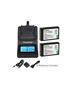 Kastar Ultra Fast Charger(3X Faster) Kit and Battery (2-Pack) for Olympus BLS-1, PS-BLS1 Work for Olympus E-400 E-410 E-420 E-450 E-600 E-620 E-P1 E-P2 E-P3 E-PL1 E-PL3 E-PM1 Cameras