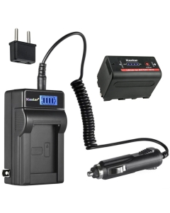 Kastar 1-Pack NP-F780EXP Battery and LCD AC Charger Compatible with HVL-ML20 HVR-DR60 HVR-HD1000 HVR-M10 HVR-V1 HVR-Z1 HVR-Z5 HVR-Z7 HVR-AU1 HXR-MC1500 HXR-MC2000 HXR-MC2500 HXR-NX100 HXR-NX3