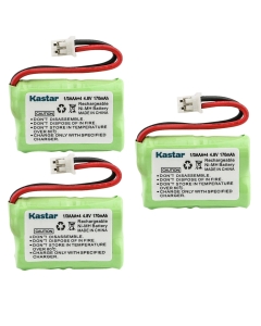 Kastar 3-Pack 4.8V 170mAh Ni-MH Battery Replacement for Dogtr SDT00-11907, Sportdog Dog Collar Battery, 4SN-1/4AAA15H-H-JP1, 650-058, DC-17, DC-17_5, Kinetic MH120AAAL4GC, RFA-417