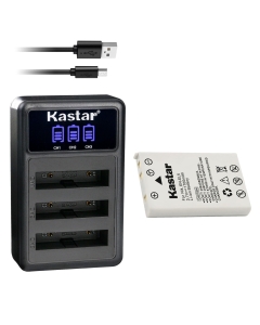 Kastar 1 Pack EN-EL5 Battery and Triple Charger Compatible with Nikon EN-EL5 ENEL5 Battery, Nikon MH-61 MH-61P Charger, Nikon Coolpix S10, Coolpix 5900 7900 P3 P4 P80 P90 P100 P500 P6000Camera