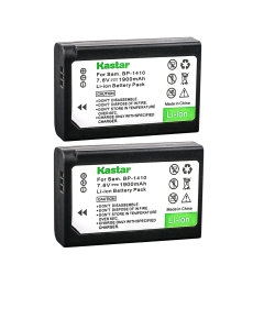 Kastar Battery 2 Pack for Samsung BP-1410 BP1410 and Samsung NX30 Samsung WB2200 Samsung WB2200F Digital Cameras