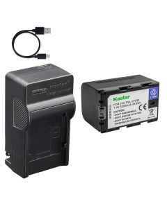 Kastar 1-Pack SSL-JVC50 Battery and AC & USB-C Charger, Compatible with JVC GY-HM600 GY-HM650 GY-HM660 GY-LS300 GY-HM200 GY-HM250 GY-HMQ10 GY-HMQ30 Camcorder