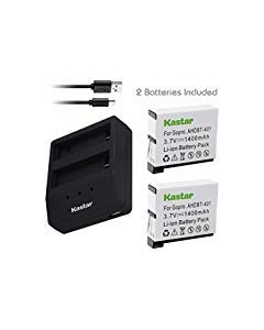 Kastar Battery (X2) & Dual USB Charger for GoPro HERO4 and GoPro AHDBT-401, AHBBP-401 Sport Cameras