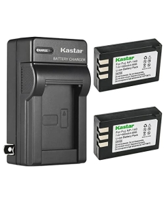Kastar 2-Pack Battery and AC Wall Charger Replacement for Fujifilm NP-140 FNP-140 FNP140 Battery, Fuji BC-140 BC140 Charger, Fujifilm FinePix S100FS, FinePix S200EXR, FinePix S200FS, FinePix S205EXR