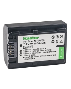 Kastar NPFV50 Battery for Sony NP-FV50 and Sony HDR-PJ10 HDR-PJ200 HDR-PJ220 HDR-PJ230 HDR-PJ260 HDR-PJ26 HDR-PJ30 HDR-PJ320 HDR-PJ330 HDR-PJ340 HDR-PJ340E HDR-PJ350 HDR-PJ380 HDR-PJ390 HDR-PJ420