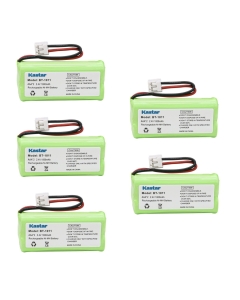 Kastar 5-Pack 2.4V 1000mAh Ni-MH Rechargeable Cordless Phone Battery Replacement for BT6010 BT8000 BT8300 BT18433 BT28433 BT101 BT1018 CL80109 CS6219 DS6111 EL51209