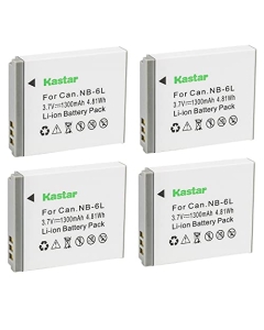 Kastar 4-Pack NB-6L Battery Replacement for Digital Camera for Kids Boys and Girls 36MP Children's Camera with 32GB SD Card, Full HD 1080P Rechargeable Electronic Mini Camera for Students, Teens, Kids