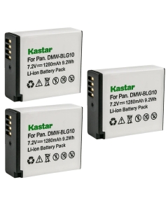 Kastar 3-Pack DMW-BLG10 Battery Replacement for Panasonic Lumix DMC-GF6, Lumix DMC-GF6K, Lumix DMC-GF6R, Lumix DMC-GF6T, Lumix DMC-GF6W, Lumix DMC-GF6X, Lumix DMC-GX7, Lumix DMC-GX7K Camera