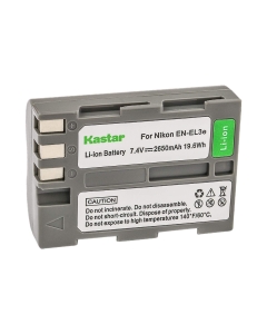 Kastar Battery (1-Pack) for Nik EN-EL3e, EN-EL3a, EN-EL3, MH-18, MH-18a Work with Nik D50, D70, D70s, D80, D90, D100, D200, D300, D300S, D700 Cameras and MB-D10, MB-D80 Grips