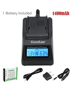 Kastar Ultra Fast Charger(3X faster) Kit and Battery (1-Pack) for Fujifilm NP-50, Kodak KLIC-7004, Pentax D-Li68 work with Fujifilm FinePix F50FD,F60FD,F70EXR,F75EXR,F80EXR,F85EXR,F100FD,F200EXR,F300EXR,F305EXR,F500EXR,F505EXR,F550EXR,F600EXR,F605EXR,F660