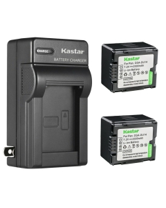 Kastar 2-Pack CGA-DU14 Battery and AC Wall Charger Replacement for Panasonic CGA-DU06, CGR-DU06, CGA-DU07, CGR-DU07, CGA-DU12, CGR-DU12, CGA-DU14, CGR-DU14, CGA-DU21, CGR-DU21, VSB0470 Battery