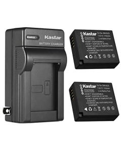Kastar 2-Pack Battery and AC Wall Charger Replacement for Panasonic Lumix DC-G100, Lumix DC-LX100 II, Lumix DMC-GF3 DMC-GF3C DMC-GF3K DMC-GF3W, Lumix DMC-GF5, Lumix DMC-GF6 DMC-GF6K DMC-GF6R DMC-GF6T