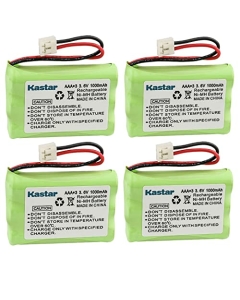 Kastar 4-Pack Battery Replacement for BYD H-AAA550BX3 H-AAA600BX3 Comdial 7265-HS Empire CPH-464D Y7500 Y7520 Unitech D0612VO00, 80-5848-00-00 89-0099-00, Lucent Technologies 27910 B2791 5-2459 5-2523