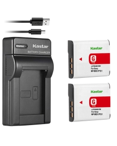 Kastar Battery X2 + Slim USB Charger for Sony NP-BG1 NP-FG1 Battery Sony Cybershot DSC-HX5V, DSC-HX9V, DSC-W30, DSC-W35, DSC-W50, DSC-W55, DSC-W70, DSC-W80, DSC-W290, DSC-H10, H20, H50, H55, H70, H90