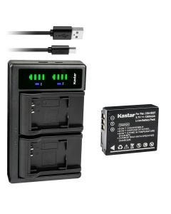 Kastar 1-Pack CGA-S007 Battery and LTD2 USB Charger Compatible with Panasonic CGA-S007 CGA-S007A CGA-S007A/1B CGA-S007E, CGR-S007, DMW-BCD10 Battery, Panasonic DE-A26, DE-A45, DE-A45BC, DE-A46 Charger