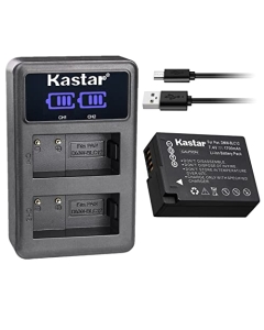 Kastar 1-Pack BP-DC12 Battery and LED2 USB Charger Compatible with Leica BP-DC12 Battery, Leica BC-DC12 Charger, Leica V-Lux 4, Leica V-Lux 5, Leica Q (Typ 116), Leica Q-P Digital Camera
