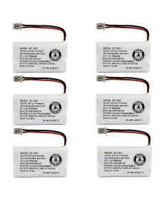 Kastar 6-Pack BBTY0651101 Model BT1007 Cordless Phone Battery for Uniden BT-1007 BT-1015, CEZAI2998 DECT1340 DECT1363 DECT1363BK DECT1363-2 DECT1480 Series DECT1560 DECT1580 DECT1588 EZAI2997 EZI2996