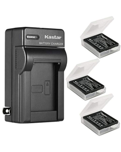 Kastar 3-Pack Battery and AC Wall Charger Replacement for Pentax D-Li106 Battery, Pentax MX-1, X90 Digital Camera