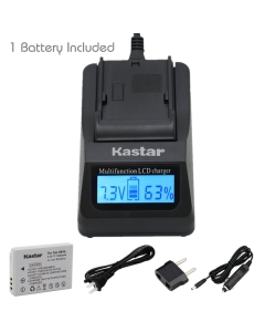 Kastar Fast Charger + NB-5L Battery (1-Pack) for Canon PowerShot S100, S110, SD700, SD790, SD800, SD850, SD870 is, SD880, SD890, SD900, SD950, SD970, SD990 is, SX200 is, SX210 is, SX220 is, SX230 HS