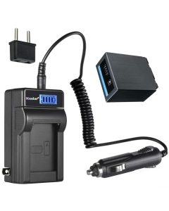 Kastar 1-Pack CGR-D54Pro Battery and LCD AC Charger Compatible with Panasonic CGA-D54, CGA-D54S, CGA-D54SE, HDC-Z10000P HDC-Z10000E, NV-MX1000, NV-MX2500, NV-MX5000, AJ-PCS060G, AJ-PX270, HDC-Z10000