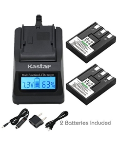 Kastar Fast Charger + Battery (2-Pack) for NB-3L, PowerShot SD10, SD100, SD110, SD20, SD500, SD550, Digital IXUS 700, 750, i5, Digital 30, 600, 700, D30, D30a, D53Z, IXY Digital L, Digital L2