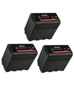 Kastar Magic NP-F980Exp Battery 3-Pack Replacement for Bosma G1 Pro 8K Camera (MFT)