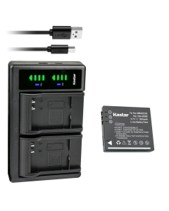 Kastar 1-Pack Battery and LTD2 USB Charger Replacement for Panasonic Lumix DMC-FX35A DMC-FX35EG-A DMC-FX35EG-K DMC-FX35EG-N DMC-FX35EG-S DMC-FX35EG-W DMC-FX35K DMC-FX35S, Lumix DMC-FX36 DMC-FX36GK
