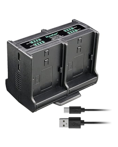 Kastar Quadruple Battery Charger Compatible with NEZINI 2 Charging Mode Mini Kids Camera, Digital Camera for Kids Boys and Girls - 36MP Children's Camera with 32GB SD Card