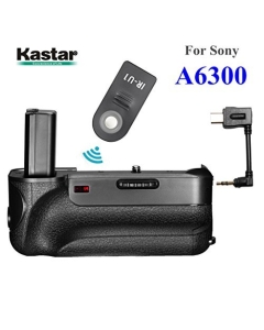 Kastar Infrared Remote Control Professional Vertical Battery Grip (Built-in 2.4G Wireless Control) for Sony ILCE-A6300 / A6300 Digital SLR Camera