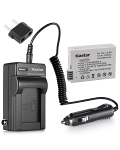 Kastar LPE8 Battery (1-Pack) and Charger Kit for Canon LP-E8, LC-E8E, Canon EOS 550D, EOS 600D, EOS 700D, EOS Rebel T2i, EOS Rebel T3i, EOS Rebel T4i, EOS Rebel T5i Cameras and BG-E11 Grip