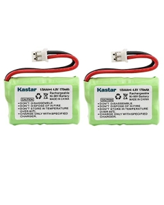 Kastar 2-Pack 4.8V 170mAh Ni-MH Rechargeable Battery for PetSafe Yard & Park Remote Dog Trainer, PDT00-12470 RFA-417 PAC00-12159 FR-200P Collar Receiver Plus Coaster, SportDog FR200, SD-400, SD-800