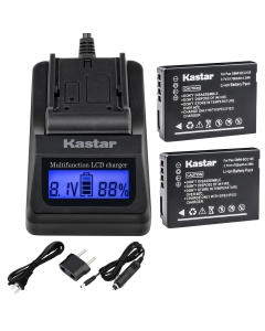 Kastar Fast Charger & Battery 2-Pack Replacement for Panasonic DMW-BCG10 Lumix DMC-ZS19 DMC-ZS10 DMC-ZS20 DMC-ZS3 DMC-ZS15 ZS5 ZS1 DMC-ZS6 DMC-TZ20 DMC-TZ7 DMC-TZ30 DMC-ZR1 DMC-TZ10 DMC-ZR3 DMC-TZ19