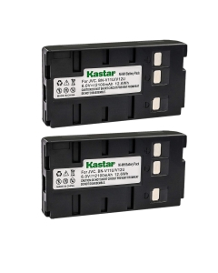Kastar 2 Pack Ni-MH Battery Compatible with JVC BN-V11U BN-V12U BN-V14U BN-V22U BN-V25U Panasonic HHR-V20A/1B HHR-V40A/1B PV-BP15 PV-BP17 VW-VBS1 VW-VBS2 AKKUVZ8240