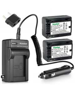 Kastar Battery (2-Pack) and Charger Kit Replacement for Panasonic VW-VBT190 and HC-V160 V180 HC-V201 V210 V250 HC-V380 HC-V510 V520 V550 HC-V710 V720 V750 V770 HC-VX870 HC-VX981 HC-W580 W850 HC-WXF991