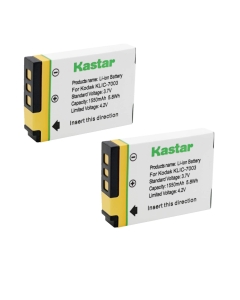 Kastar Battery (2-Pack) for Kodak KLIC-7003, K7003 for EasyShare M380, EasyShare M381, EasyShare M420, EasyShare V803, V1003, EasyShare Z950 and GE E1030, E1040, E1050TW, E1240, E1250TW, E850, H855