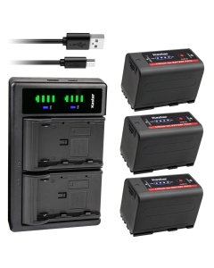 Kastar 3-Pack BP-950G Pro Battery and LTD2 USB Charger Compatible with Canon ES65, ES75, ES300V, ES410V, ES420V, ES520A, ES4000, ES5000, ES6000, ES6500V, ES7000ES, ES7000V, ES8000V, ES8100V Camera
