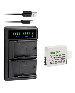 Kastar 1-Pack Battery and LTD2 USB Charger Compatible with Pruveeo DV200 Waterproof Sports Action Camera with WiFi, 4K Video Camcorders, Eken PG1050, SJ4000B, Qumox BAT-412 Battery