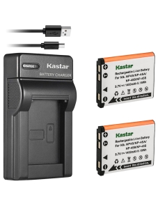 Kastar Battery (X2) & Slim USB Rapid Charger Replacement for FNP-45, EN-EL10, LI-42B LI-40B, KLIC-7006 K7006, NP-80 CNP80, D-Li63, D-Li108, DS-6365 Battery.