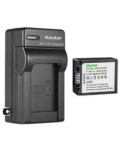 Kastar 1-Pack Battery and AC Wall Charger Replacement for Panasonic DMW-BLB13, DMW-BLB13E, DMW-BLB13GK, DMW-BLB13PP Battery, DE-A49, DE-A49A, DE-A49B, DE-A49C Charger, Lumix DMC-GF1EG DMC-GF1GH Camera