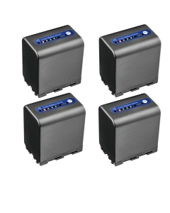 Kastar 4-Pack NP-QM91D Battery 7.4V 5500mAh Replacement for Sony HDR-SR1 HDR-UX1 MVC-CD200 MVC-CD250 MVC-CD300 MVC-CD350 MVC-CD400 MVC-CD500 Camcorder, Sony NP-FM90, NP-FM91, NP-QM91, NP-QM91D Battery