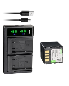 Kastar 1-Pack Battery and LTD2 USB Charger Replacement for JVC GZ-MG21 GZ-MG21AA GZ-MG21AC GZ-MG21AH GZ-MG21E GZ-MG21EK GZ-MG21EX GZ-MG21EY GZ-MG21ZEZ GZ-MG21U GZ-MG21US GZ-MG22 GZ-MG22AG