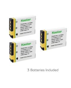 Kastar Battery (3-Pack) for Kodak KLIC-7003, K7003, and GE GB-40 work for Kodak EasyShare M380, EasyShare M381, EasyShare M420, EasyShare V803, EasyShare V1003, EasyShare Z950 and GE E1030, E1040, E1050TW, E1240, E1250TW, E850, H855 Cameras