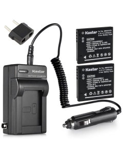 Kastar 2X Battery + Charger Replacement for DMW-BCK7 Lumix DMC-FH2 FH4 FH5 FH6 FH27 FP5 FH7 FS16 FS18 FS22 FS28 FS35 FS37 FS40 FS45 FT20 FT25 FX77 FX78 FX80 FX90 S1 S2 S3 S5 SZ1 SZ5 SZ7 TS20 SZ25
