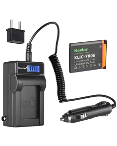 Kastar 1-Pack KLIC-7006 Battery and LCD AC Charger Compatible with Kodak Easyshare M583, Easyshare M750, Easyshare M873, Easyshare M883, Easyshare M5350, Easyshare M5370, Easyshare Mini Digital Camera