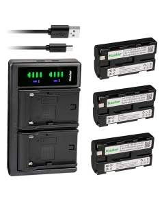 Kastar 3-Pack Line6 Battery and LTD2 USB Charger Replacement for LINE 6 Variax Standard Variax, JTV 59, JTV-59P, JTV-59US, JTV 69, JTV-69S, JTV-69US, JTV 89, JTV-89F, JTV-89US Electric Guitar
