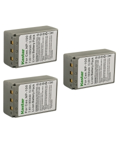 Kastar 3-Pack Battery Replacement for Casio NP-100 NP100, NP-100L NP100L, NP-100DBA NP100DBA Battery, BC-100L BC100L Charger, Casio Exilim Pro EX-F1, Exilim Pro EXF1, Exilim Pro EX-F1BK, EXF1BK Camera