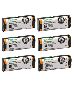 Kastar 6-Pack Battery Replacement for Panasonic KX-TG670 KXTG670 KX-TG670B KXTG670B KX-TG6700B KXTG6700B KX-TG6702B KXTG6702B KX-TGA240LCB KXTGA240LCB KX-TGA241 KXTGA241 Home Handset Cordless Phone