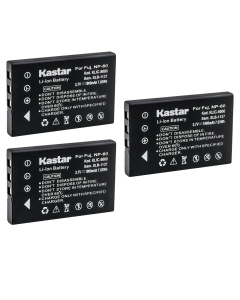Kastar 3-Pack Battery Replacement for DXG DXG-505V DXG-521 DXG-571V DXG-581V DXG-589V DVV-581 DVH-582 Camera, Creative Battery CAS101 Creative Introduces Enhanced Divi CAM 428 Mini Digital Camcorder
